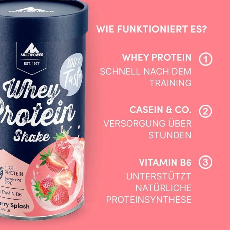 420g Whey Protein Pulver Erdbeere | Strawberry Proteinpulver