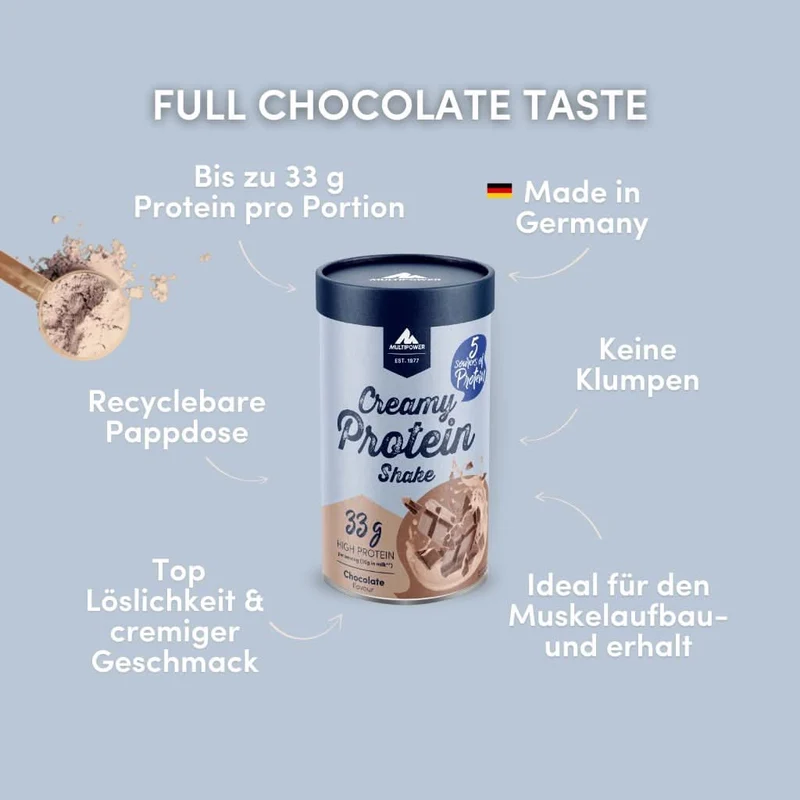 Creamy Protein Pulver 420g - Schoko | Cremiger Geschmack