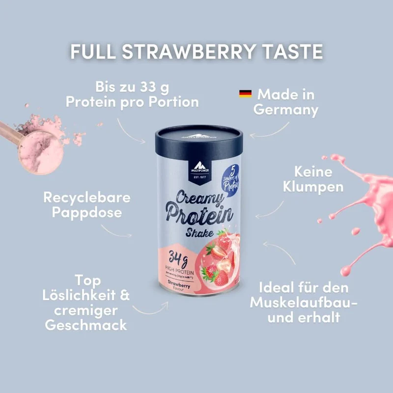 Creamy Protein Pulver 420g - Erdbeere | Protein war nie so lecker