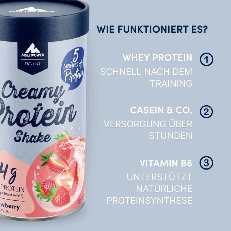 Creamy Protein Pulver 420g - Erdbeere | Protein war nie so lecker