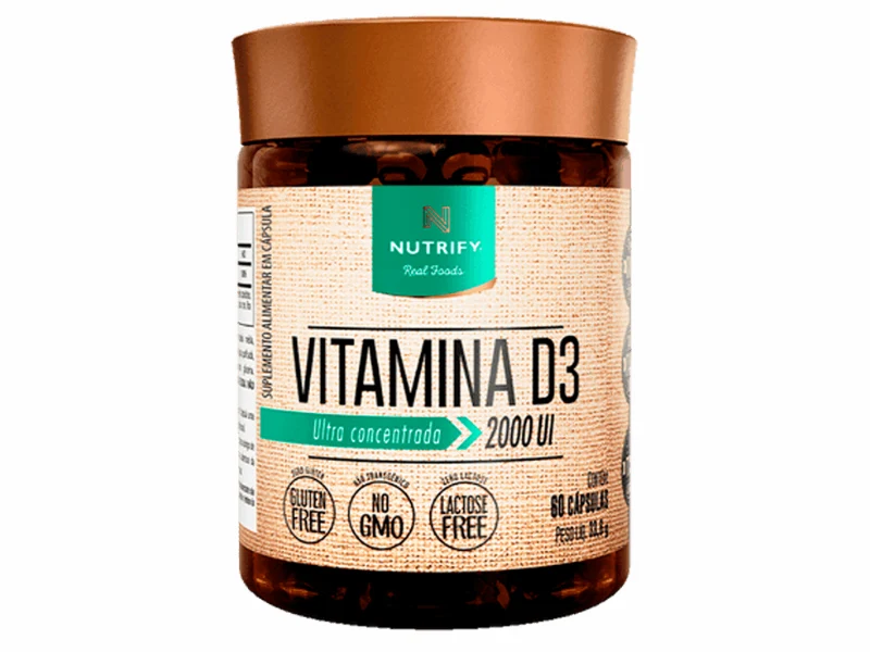VITAMINA D3 60CAPS - NUTRIFY