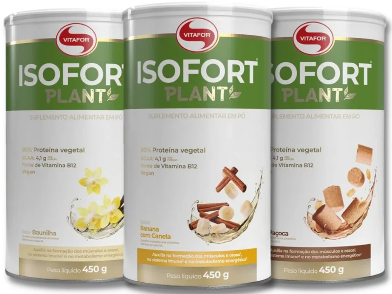 PROTEINA VEGANA ISOFORT PLANT 450G - VITAFOR