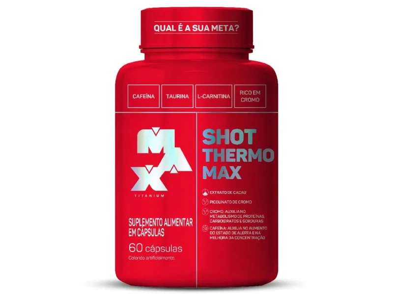 SHOT THERMO MAX 60CAPS 600MG - MAX TITANIUM