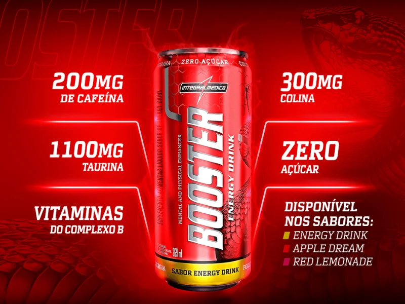 BOOSTER ENERGY DRINK 269ML (FARDO 6UN) - INTEGRALMEDICA