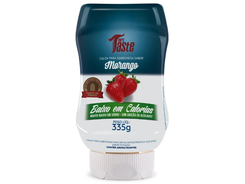 CALDA PARA SOBREMESA MORANGO 355G - MRS TASTE