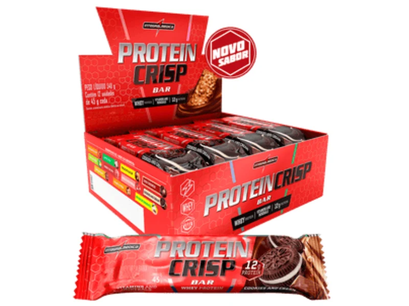 PROTEIN CRISP BAR 12UN 45G - INTEGRALMEDICA