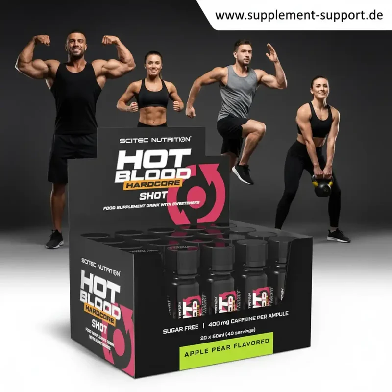 Scitec Nutrition Hot Blood Hardcore Shot, 20 x 60 ml