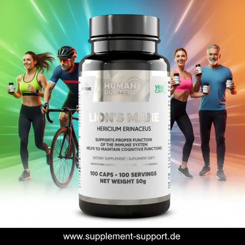 Human Protect Lions Mane 400 mg | mit 20 % Beta-Glucanen