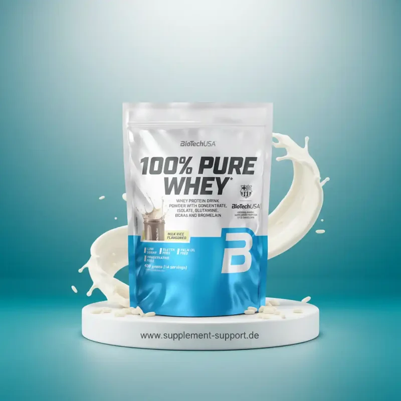 100% Pure Whey Protein Pulver 400g
