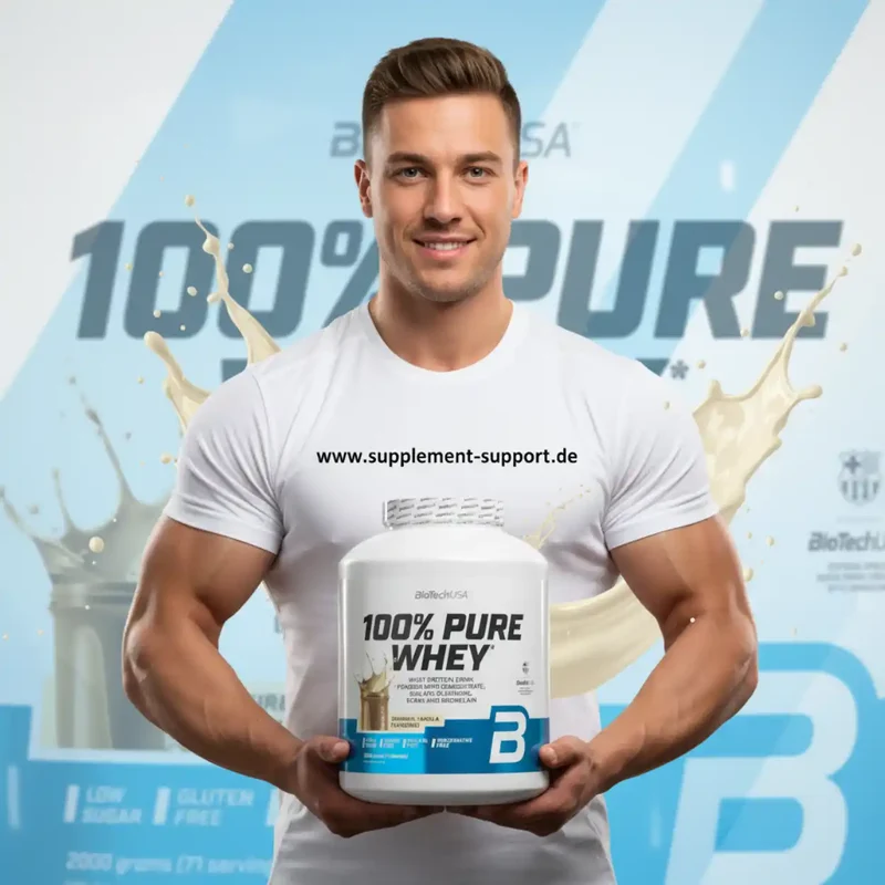 100% Pure Whey Protein Pulver 2000g