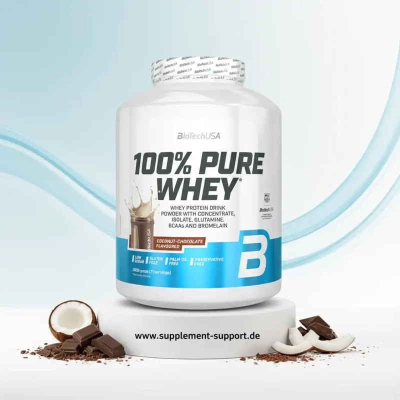 100% Pure Whey Protein Pulver 2000g