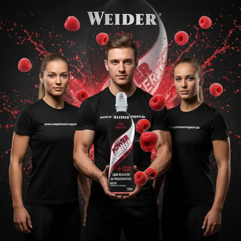 Joe Weider Power Starter Energy 500 ml, Red Fruits Inkl. Pfand
