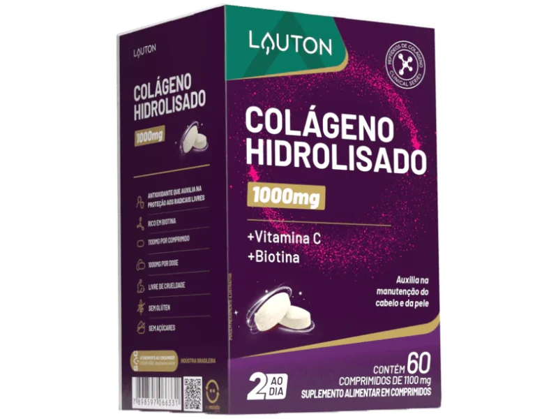 COLAGENO HIDROLISADO 1000MG 60CAPS - LAUTON