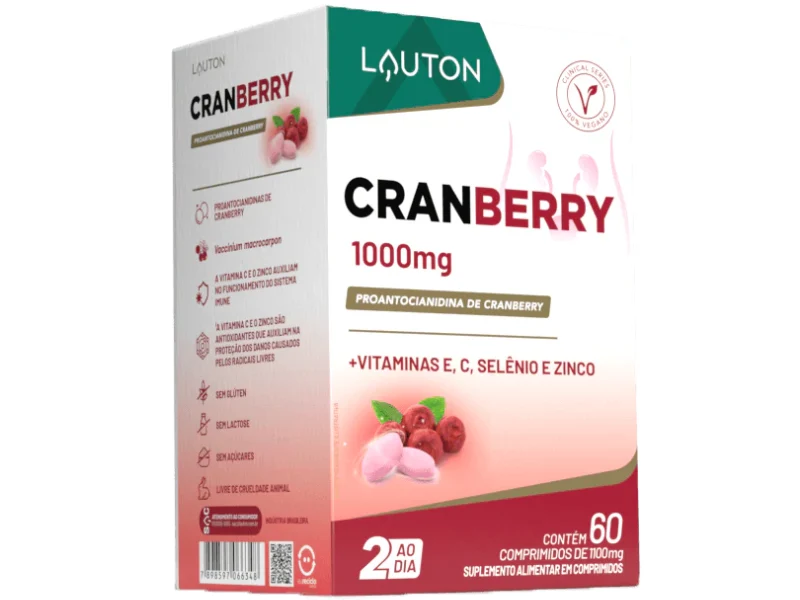 CRANBERRY 1000MG 60CAPS - LAUTON