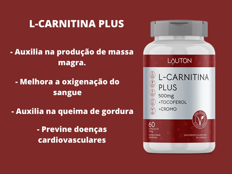 L-CARNITINA PLUS 500MG 60CAPS - LAUTON