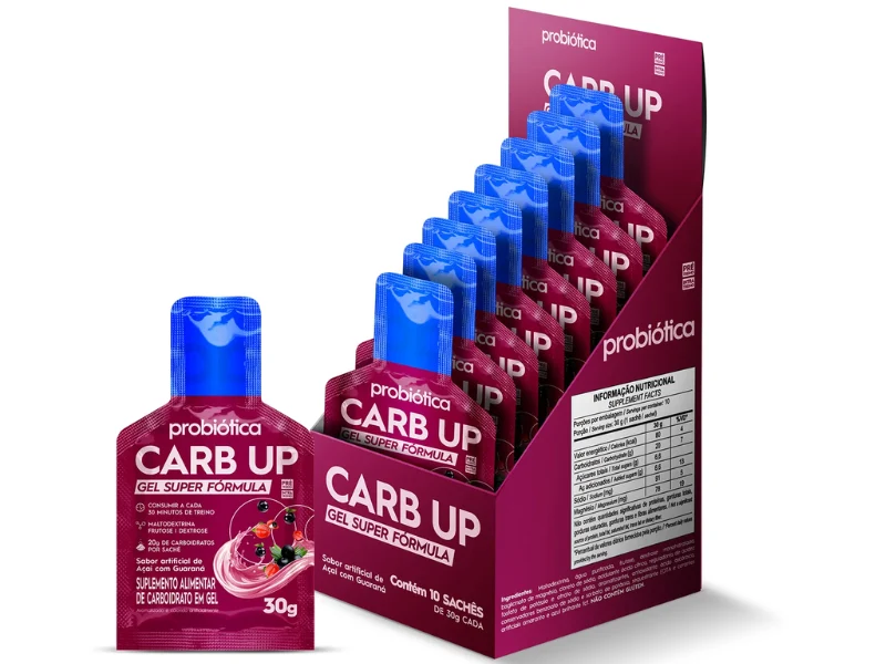 CARB UP GEL CX C/ 10 SACHÊS 30G - PROBIÓTICA