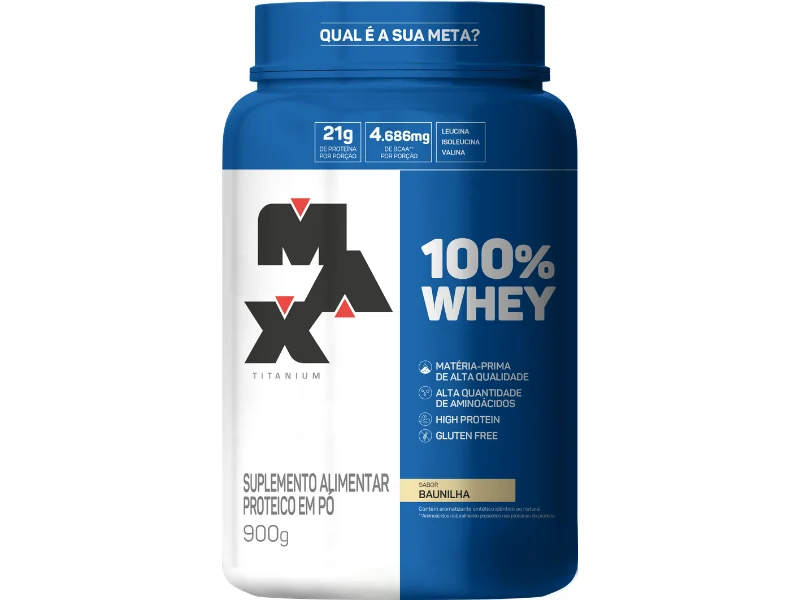 WHEY 100% 900G POTE - MAX TITANIUM