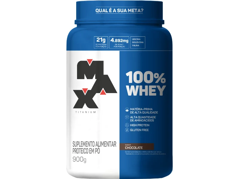 WHEY 100% 900G POTE - MAX TITANIUM