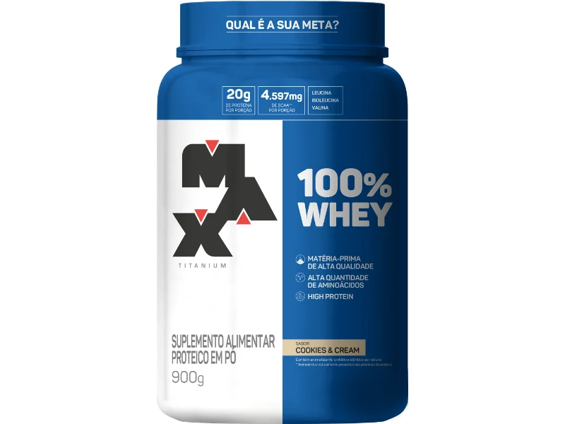 WHEY 100% 900G POTE - MAX TITANIUM