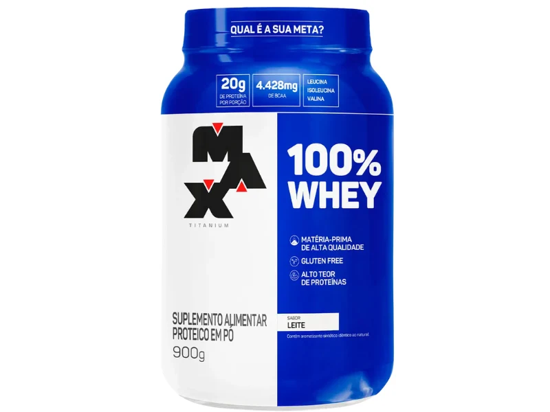 WHEY 100% 900G POTE - MAX TITANIUM