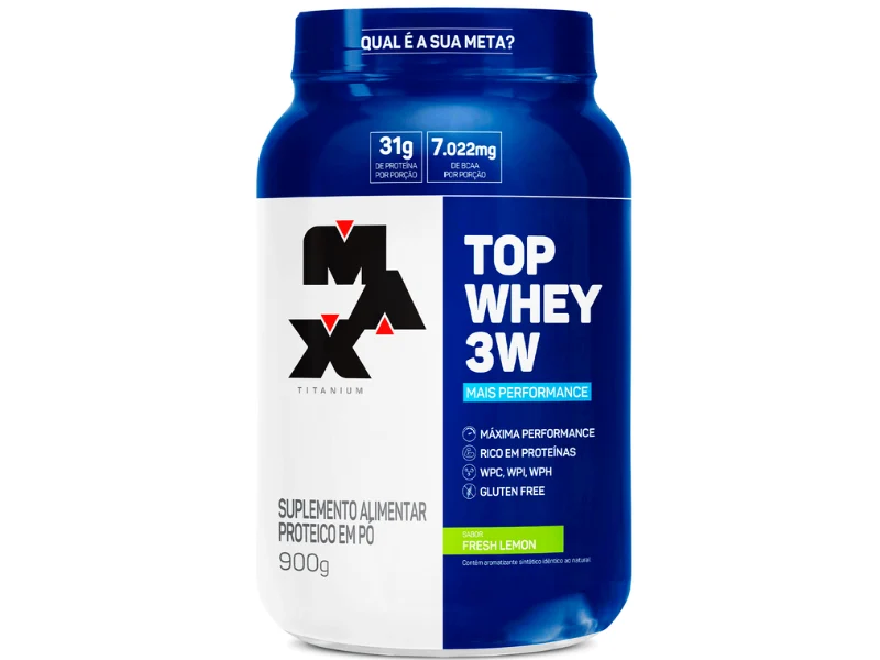 TOP WHEY 3W MAIS PERFORMANCE 900G - MAX TITANIUM