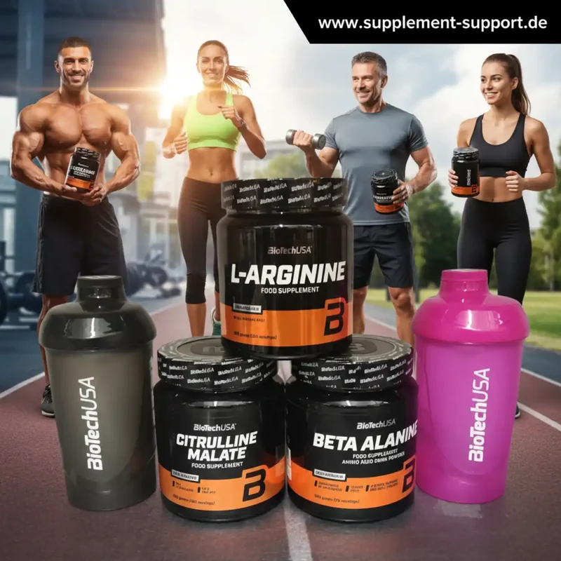 Pre Workout Pack je 300g Arginine, Citrullin, Beta Alanine + 2 Shaker
