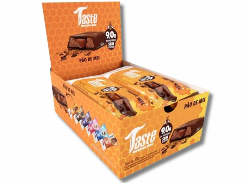 TASTE COOKIES BAR 12UN 50G (ASSADA) - MRS TASTE