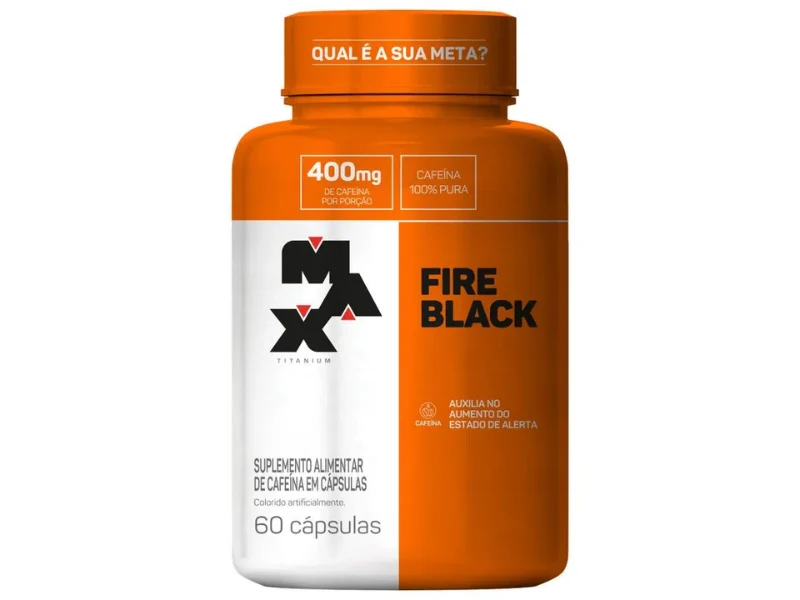 FIRE BLACK 60 CÁPSULAS - MAX TITANIUM