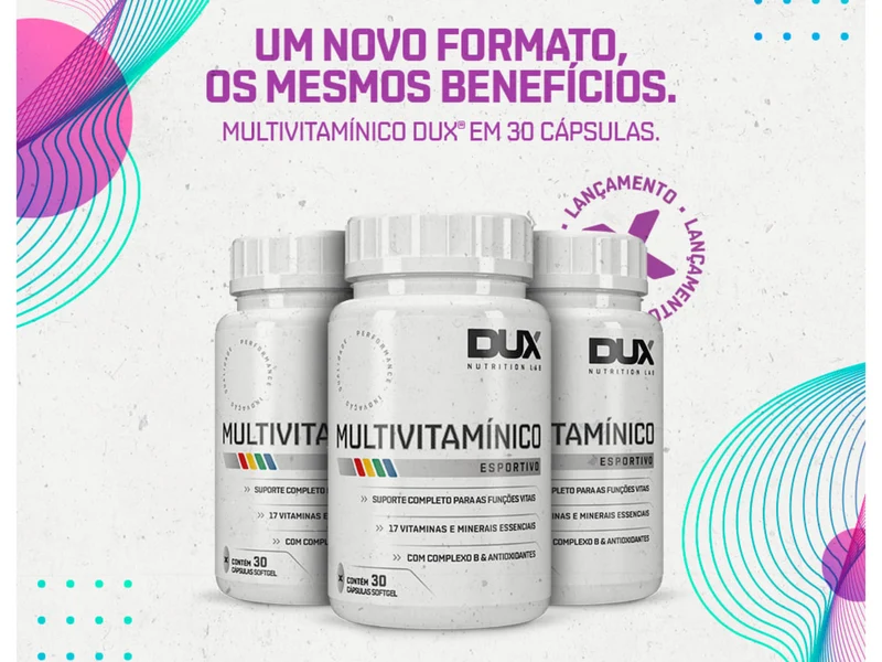 MULTIVITAMÍNICO 30CAPS 500MG - DUX NUTRITION