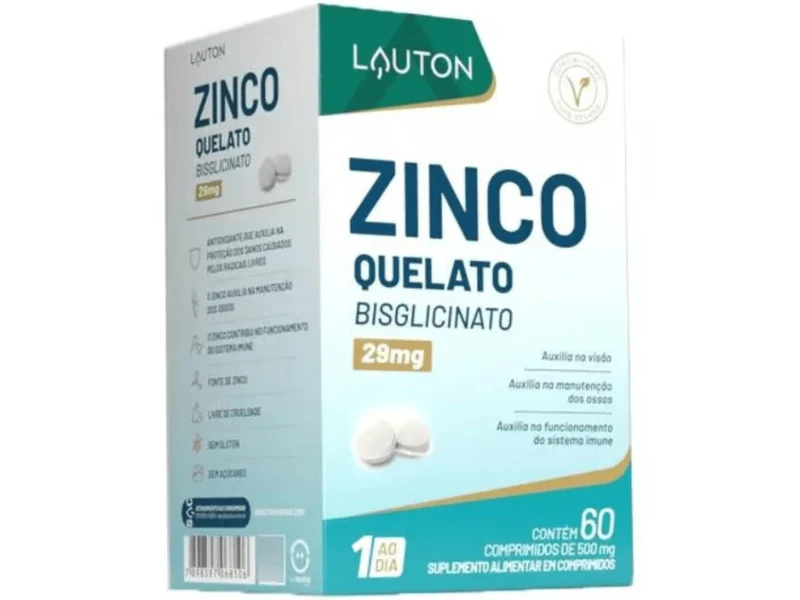 ZINCO QUELATO 29MG 60CAPS - LAUTON