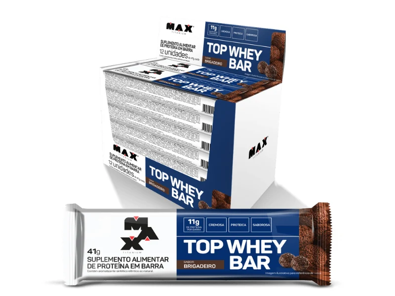 TOP WHEY BAR 12UN 41G - MAX TITANIUM