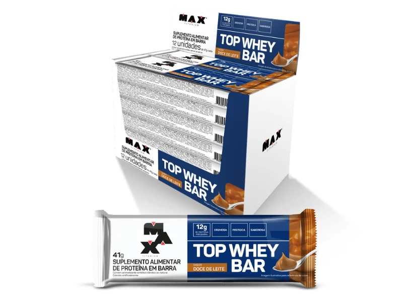 TOP WHEY BAR 12UN 41G - MAX TITANIUM