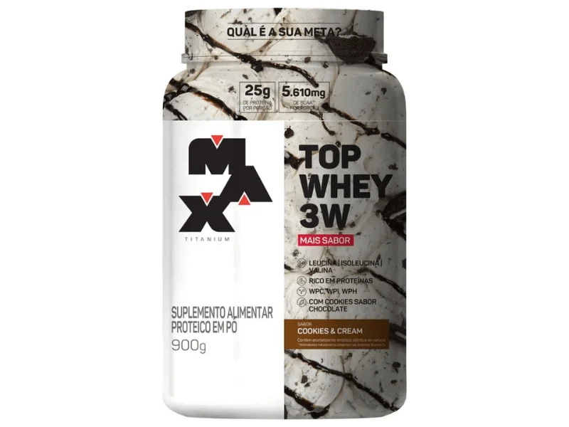 TOP WHEY 3W GOUMERT 900G - MAX TITANIUM