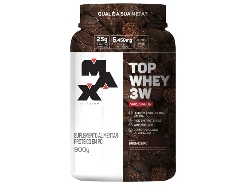 TOP WHEY 3W GOUMERT 900G - MAX TITANIUM