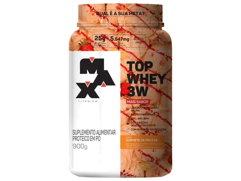 TOP WHEY 3W GOUMERT 900G - MAX TITANIUM