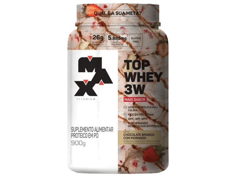 TOP WHEY 3W GOUMERT 900G - MAX TITANIUM