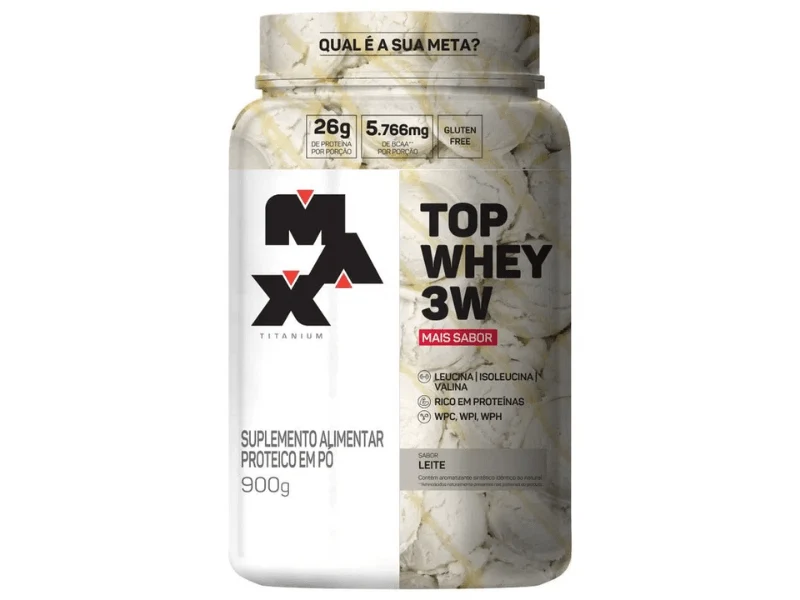 TOP WHEY 3W GOUMERT 900G - MAX TITANIUM