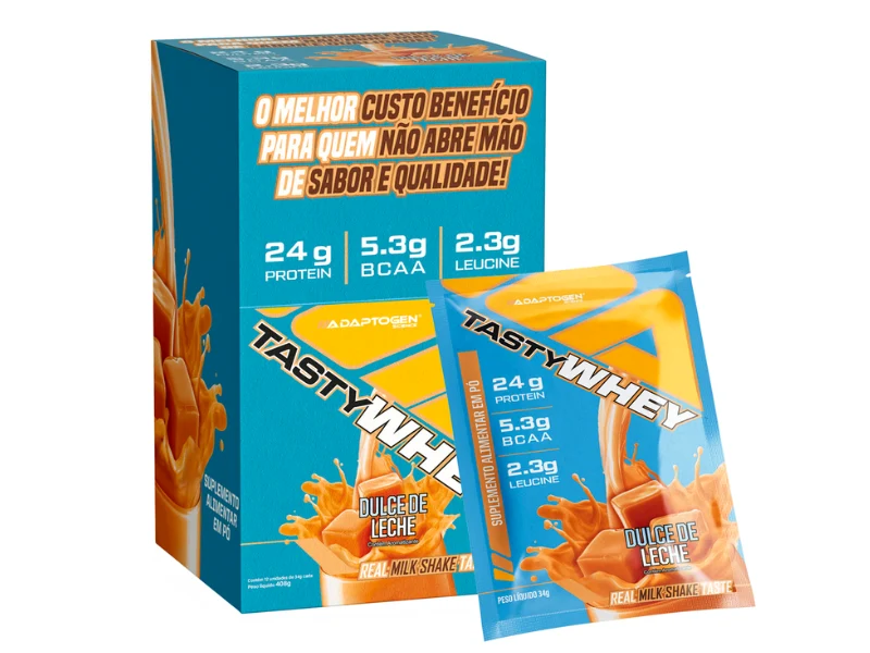 TASTY WHEY C/ 12 SACHÊS 34G - ADAPTOGEN