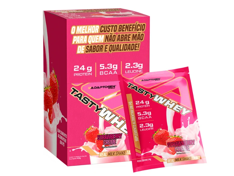 TASTY WHEY C/ 12 SACHÊS 34G - ADAPTOGEN