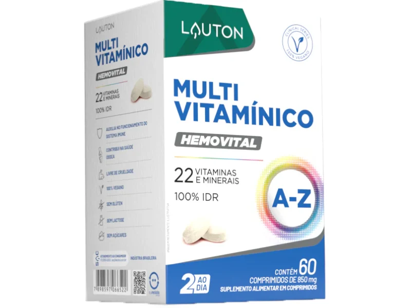HEMOVITAL MULTIVITAMINICO MULTIMINERAL 60CAPS - LAUTON