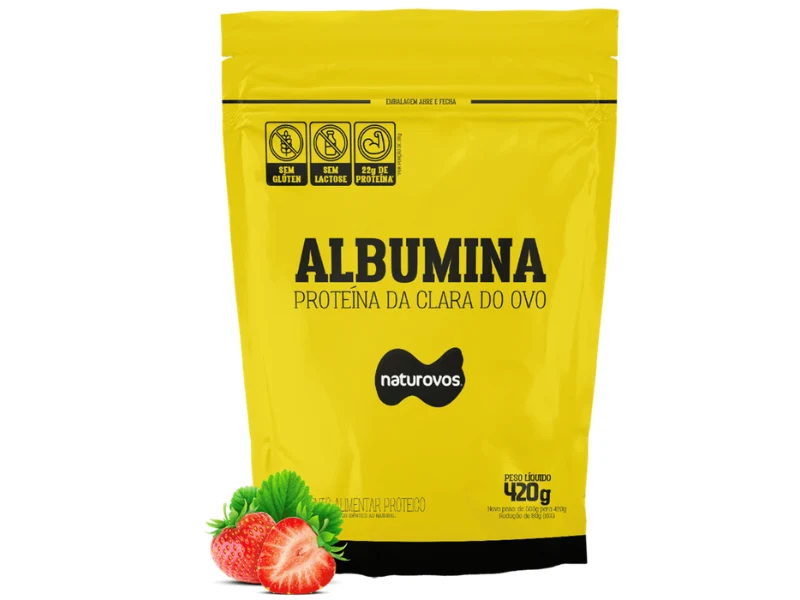 ALBUMINA 80% NATURAL 420G - NATUROVOS