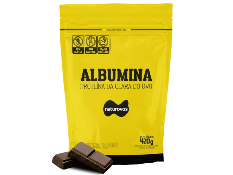 ALBUMINA 80% NATURAL 420G - NATUROVOS