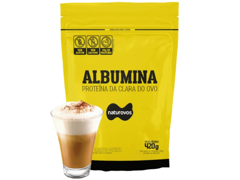 ALBUMINA 80% NATURAL 420G - NATUROVOS