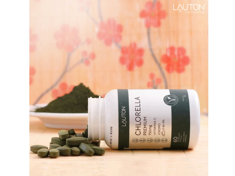 CHLORELLA PREMIUM 750MG 60CAPS - LAUTON