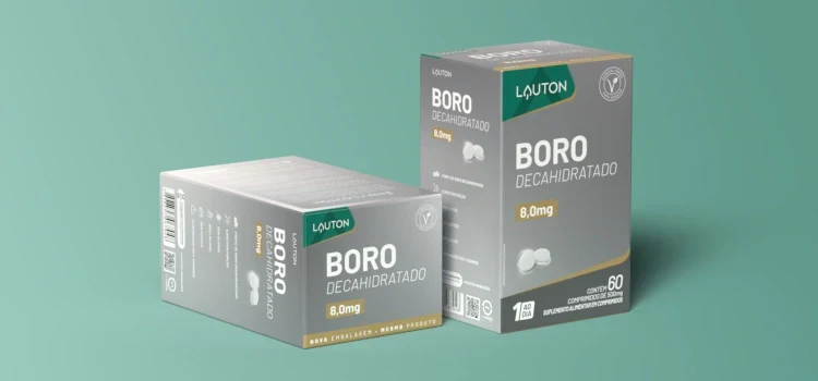 BORO DECAHIDRATADO 8,0MG 60CAPS - LAUTON