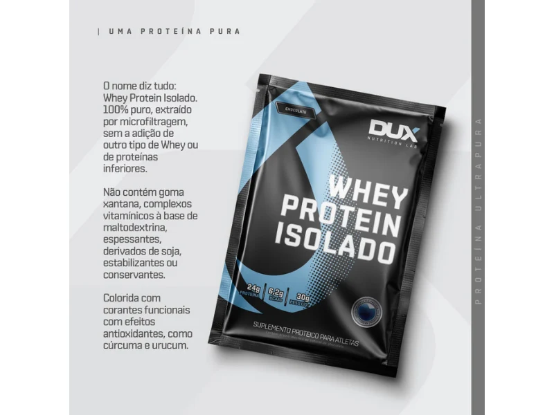 WHEY PROTEIN ISOLADO 10X30G SACHE - DUX