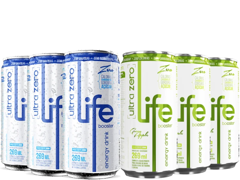 LIFE BOOSTER ENERGY DRINK ULTRA ZERO 269ML (FARDO C/ 6 UN)