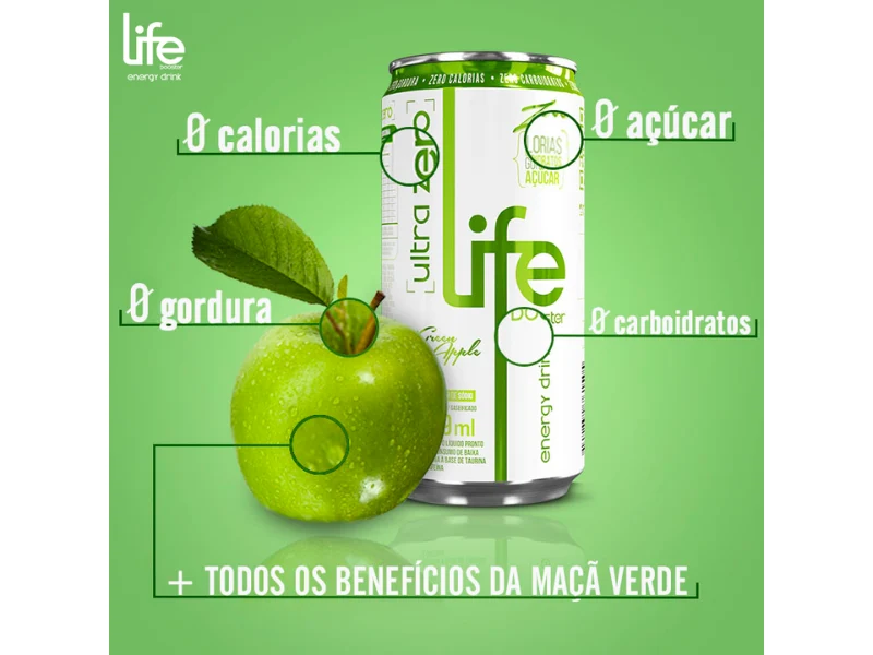 LIFE BOOSTER ENERGY DRINK ULTRA ZERO 269ML (FARDO C/ 6 UN)