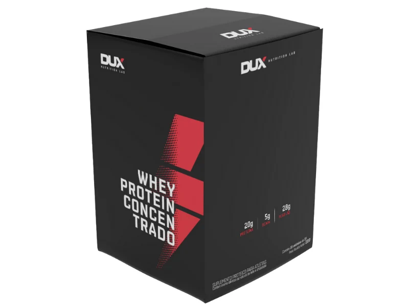 WHEY PROTEIN CONCENTRADO 10X28G SACHE - DUX NUTRITION