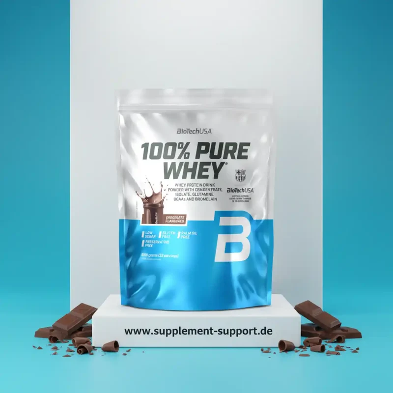 100% Pure Whey Protein Pulver 900g Tüte